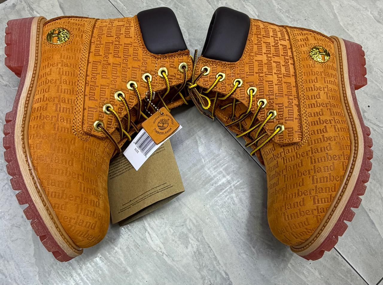 Timberland 6-Inch Premium Waterproof Boot 'Repeat Logo - Wheat